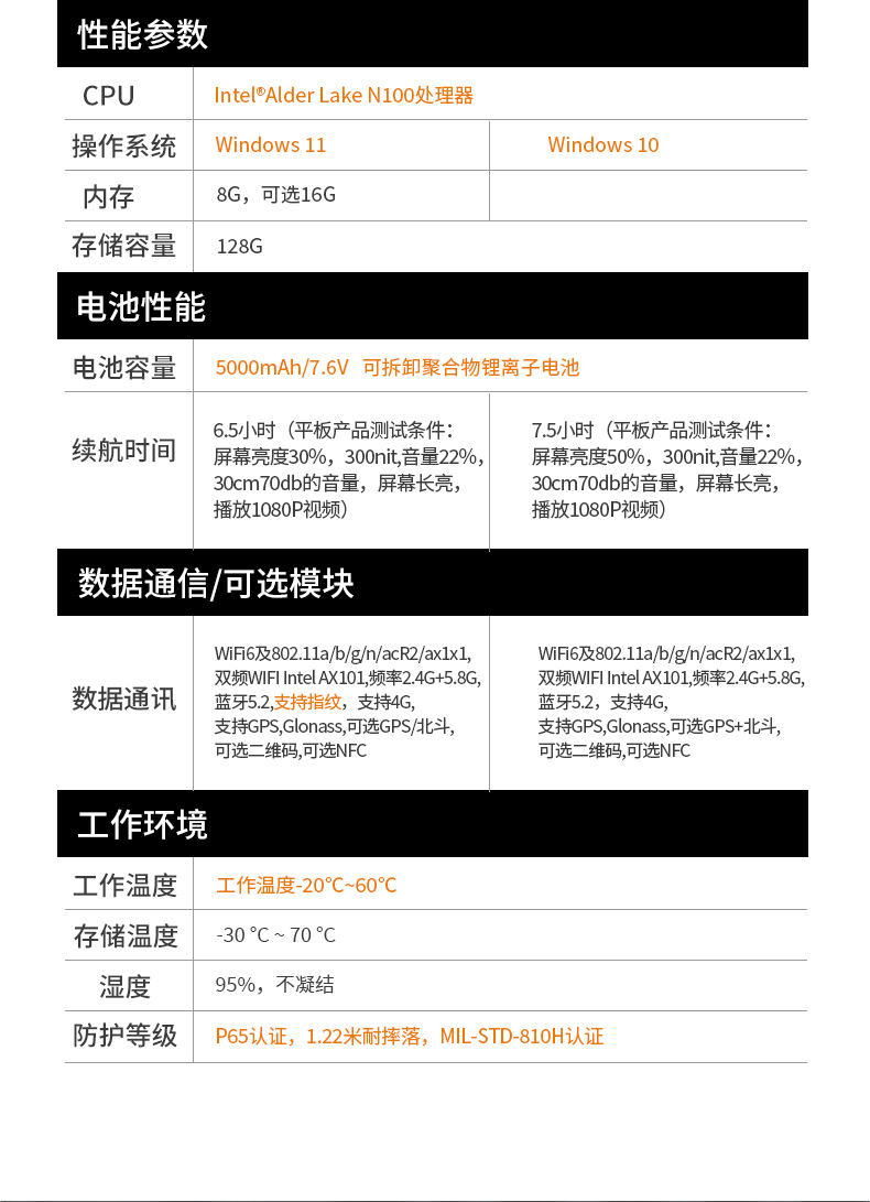 10.1英寸手持工業(yè)平板,戶外陽光可視,IP65等級(jí)防護(hù),DTZ-I1001E-N100 .jpg